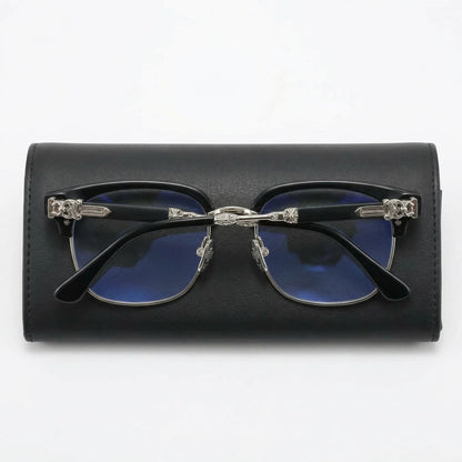 Chrome Hearts Black/Silver – UV400 + BlueProtect